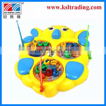 battery operated kids plastic music fishing game