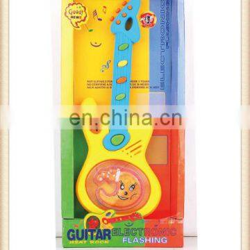 cartoon kids electric plastic toy guitar