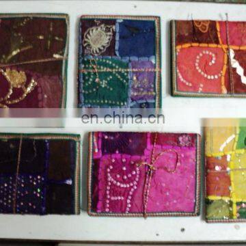PATCHWORK PAPER NOTEBOOKS SET OF 3 PCS SET photo-2