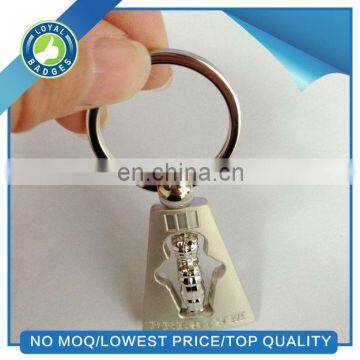 promotional custom metal spin keychain