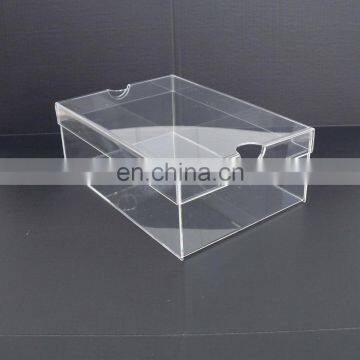 clear acrylic stackable shoe boxes,transparent shoe box