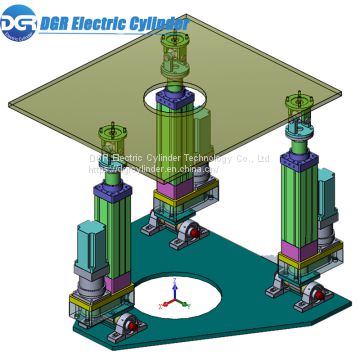 DC Servo Motor Drives Small Precision Electric Telescopic Linear Actuator for 3DOF Stewart Platform Hexapod