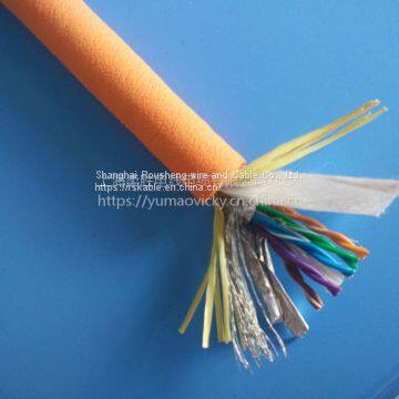 Anti-seawate / Acid-base Yellow & Blue Sheath Flexible Rov Cable