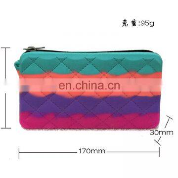 Fashion Clutch Candy Jelly Girls Purse Wallets Rectangle Women Wristlet Silicone Bags photo-5