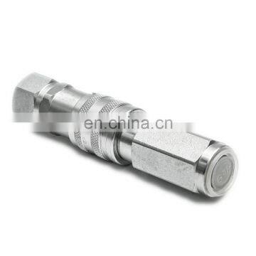 iso16028 flat face new type quick couplings hydraulic fittings connectors disconnect couplings Steel plug