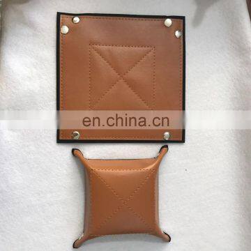 Custom Fashional Leather and Felt Tray With Snap-fastener for Sundries photo-5