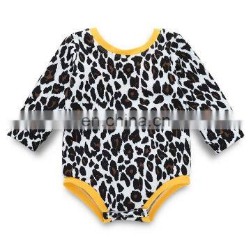 Newborn Baby Bodysuit Baby Girls Floral Outfit Clothes Infant Body Suits Girls Leopard Romper photo-3