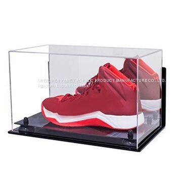 Luxury Sneaker Plexiglass Box Rotating 100% Clear Color Acrylic Shoe Case Display Stand25287