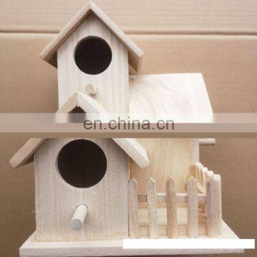 Cheap Rustic Wood Bird House Creative Bird Nest New House and Brid Breeding Box Decoration photo-5