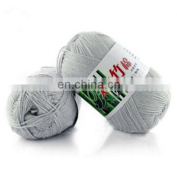 Free samples natural wool manufacturer popular hot selling oeko tex standard bamboo cotton blend yarn knitting patterns