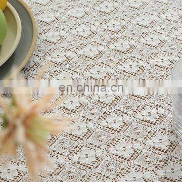 Vintage Lace Wedding Table Cloth Wholesale Luxury Custom White Table Cloth