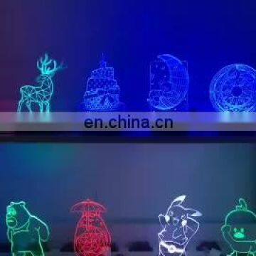 Jurassic park LED Night light 3D Dinosaur Lamp Battery Power Atmosphere Light exhibition Kid Christmas Boy Gift Toy Animal