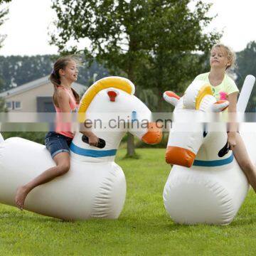 Fun jumping horse inflatable derby race horse bouncer game