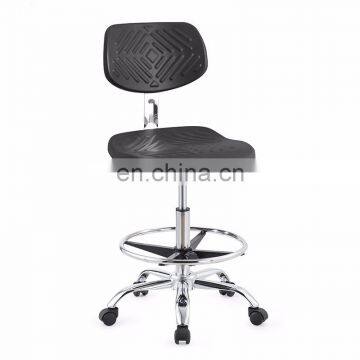 Office Furniture PU Leather Height Adjustable Stainless Steel Swivel LaboratoryStool photo-2
