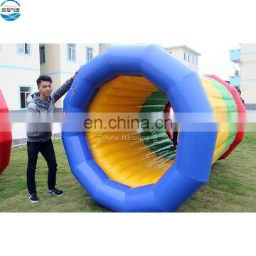 Colorful inflatable rolling tubes/inflatable water roller/big water walking ball