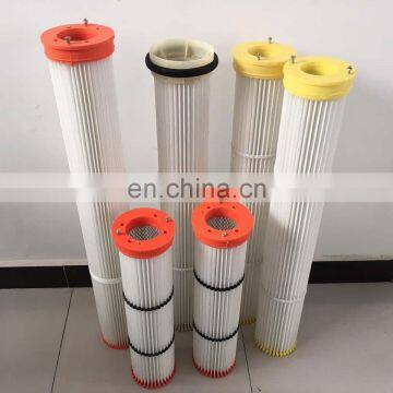 Top silo cement pleated air dust filter