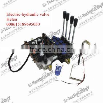 hydraulic 4 way electric control valve 12v soliend / monoblock control valve