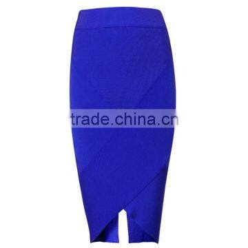 Summer Dress 2015 New Fashion Sey Women Blue Pink Midi Evening Party V Bottom Split Bandage Skirts Bandage Bodycon Women Wearing