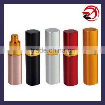 square shaped aluminum perfume spray bottle