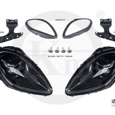 Fit for 2014-2017 Macan 95B.1 Upgrade 2018-up 95B.2 Style High Configuration LED Headlight Headlamp Replacement 95B