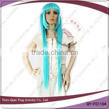 2014 hot sell long straight cosplay wig