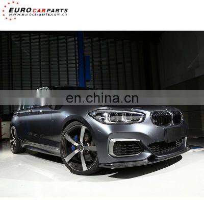 F20 front lip fit for 1 series F20 2015-2019year M sport LCI M140i to 3d style carbon fiber front lip