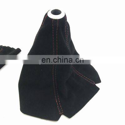 Universal Racing Black Suede leather boot gaiters