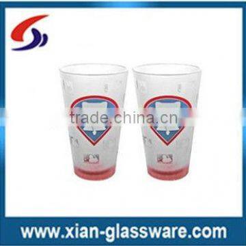 Promotional wholesales frosted pint glass