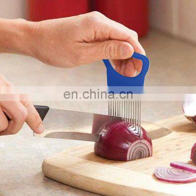 Vegetable Tomato Holder Slicer Cutter Stainless Steel Kitchen Gadget Tool