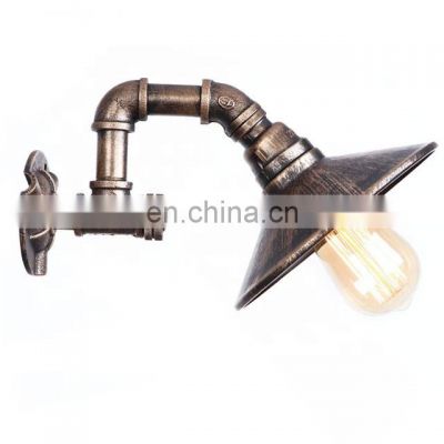 Water Pipe Wall Lamp Loft Decor LED Wall Light Vintage Industrial Edison Sconces Indoor Home Lighting