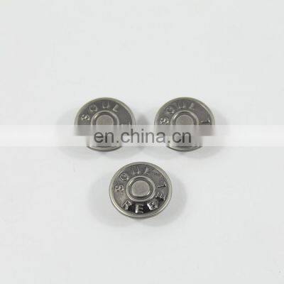 Wholesale Custom Garment Accessories Metal Women Jean Button For Clothes