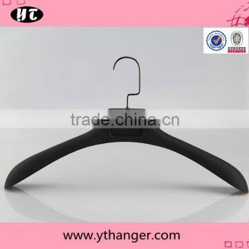 Black Square Hook Plastic Rubber Coated Hanger for Coats photo-4