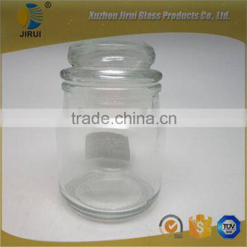 80ml glass candle hold with glass lid