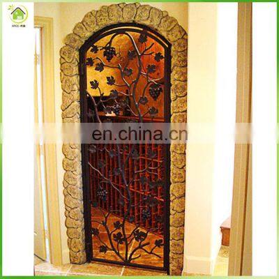 Wrought iron doors and windows wine cellar door & cabinet doors