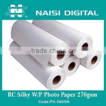 NAISI resin coated waterproof silky inkjet photo paper 270gsm