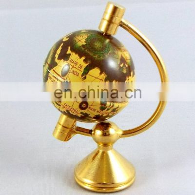 gold plated base plastic globe