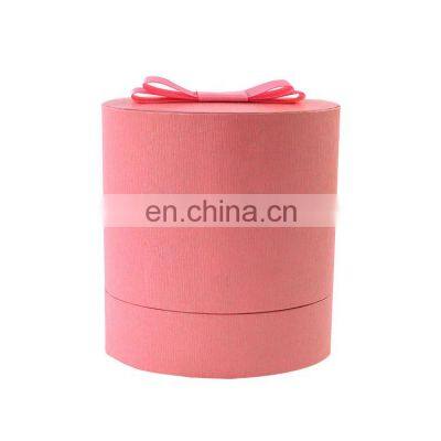 Make Perfume Box Packaging Luxury Pink Oval Perfume Box
