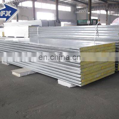 Shandong Colored Steel Polyurethane Cladding Polyurethane Material Rock Wool Composite Board Panel photo-2