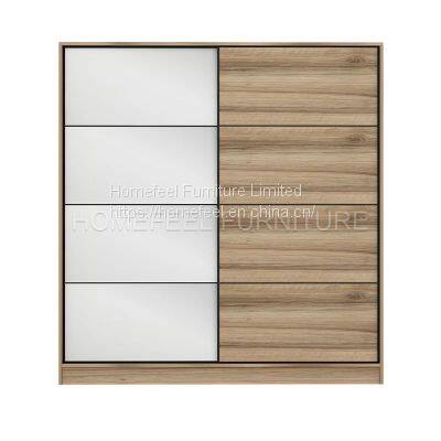 Elegance Style 2 doors Mirror Sliding Wardrobe Closet