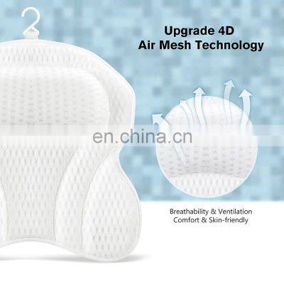 Wholesale 4D Butterfly Shape Air Mesh Bath Tub Pillow Anti Slip Spa Bathtub Bath Pillow photo-4