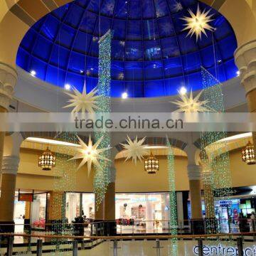 celling star and led curtain ramadan eid decoration for shopping mall