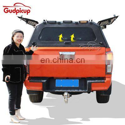 pickup truck canopy Steel Hard top Topper Camper Truck Canopy for mazda bt50  with led light and top rack