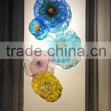 Art Murano Glass Flower Hanging on the Wall