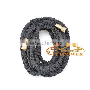 75FT X EXPANDING MAGIC HOSE PIPE GARDEN EXPANDABLE HOSE PIPE BRASS FITTINGS Triple layer natural latex hose