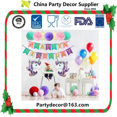 Happy New Year Black Gold Party Supplies Party-ware Set Disposable Tableware Balloons Paper Cup Plate Napkin Straws Photo Props Partyware Set Kids Birthday Party Decoration.