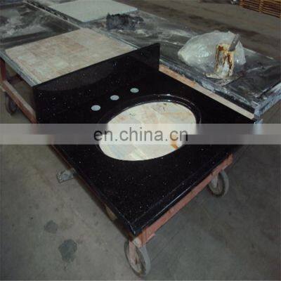 hot sale Galaxy Gold granite, black granite vanity top