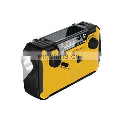 Outdoor NOAA Weather AM FM Radio Portable SOS Emergency Flashlight Solar Base Radio Multiple Band photo-4