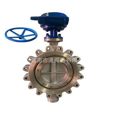 Manufacturer Wholesale ANSI Butterfly Valve Stainless Steel Lug Hard Seal Worm Gear Butterfly Valve photo-4