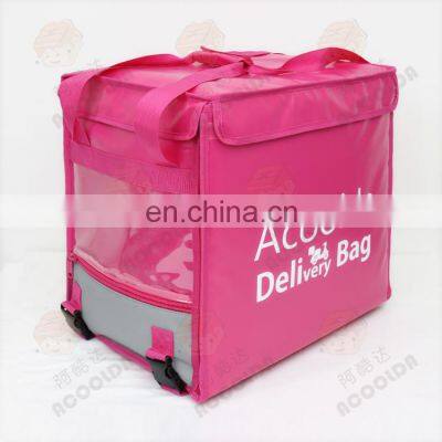 Insulated Food Pizza Delivery Bag Backpack Carton PVC aluminum Foil Customized Color