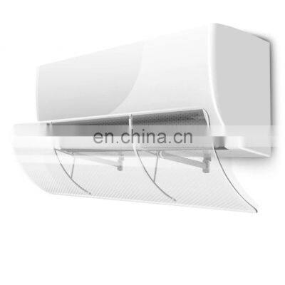 Hot Sale Transparent adjustable Air conditioning Windshield split air conditioner parts wind deflector for Anti-straight Blow